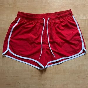 H&M Men’s red short swim shorts